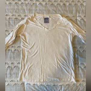 Jungmaven Paige v neck hemp and cotton long sleeve shirt L